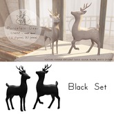 +Half-Deer+ Porcelain Deer Set [Black]