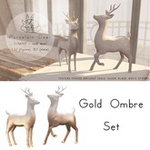 +Half-Deer+ Porcelain Deer Set [Gold Ombre]