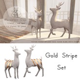 +Half-Deer+ Porcelain Deer Set [Gold Stripes]