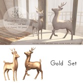 +Half-Deer+ Porcelain Deer Set [Gold]