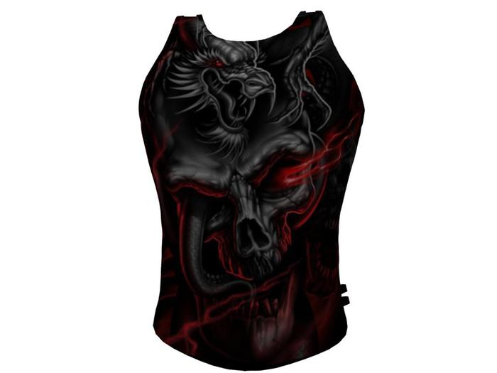 Dragon Skulls Tank Top (Mesh)