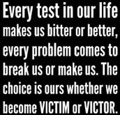 Every Test In Our Life Poster