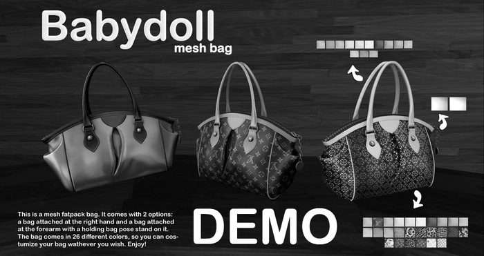 :: # Miss LT DEMO Babydoll mesh bag - fatpack