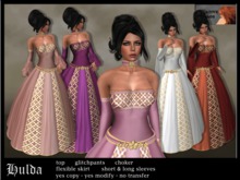 Medieval / Fantasy Gown "Hulda" - 5 colors fatpack