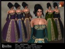 Medieval / Fantasy Gown "Hulda" - 6 colors fatpack