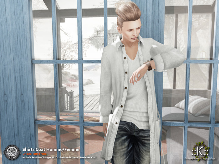 ::K:: Shirts Coat Homme/Femme Butterscotch