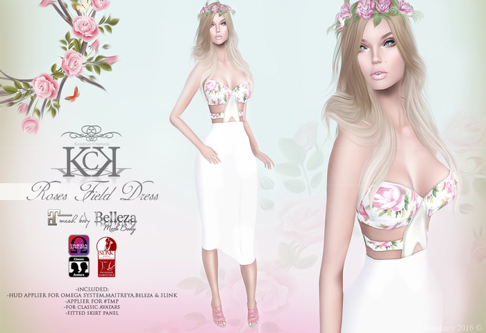 :::KC::: Roses Field Dress #PROMO MARCH
