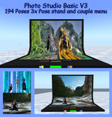Photo Studio V3 Basic 194 poses - x3 pose stands group photo - 28 couple pose - 4 vampire pose - Light FX PROMO