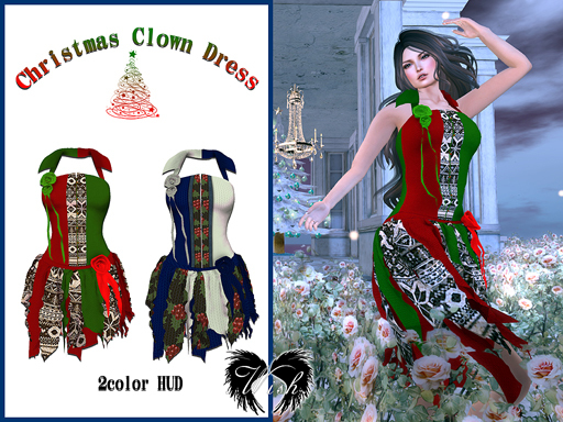 .:.Wish.:. Xmas::Clown Dress [HUD]