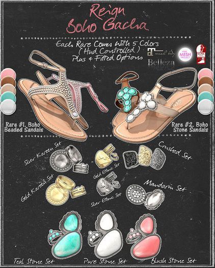 REIGN.- BOHO RINGS- Silver Kareen Set