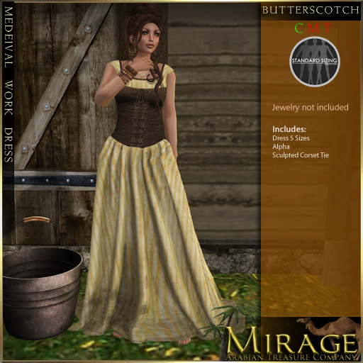 =Mirage= Medeival Work Dress DEMO (wear & touch)