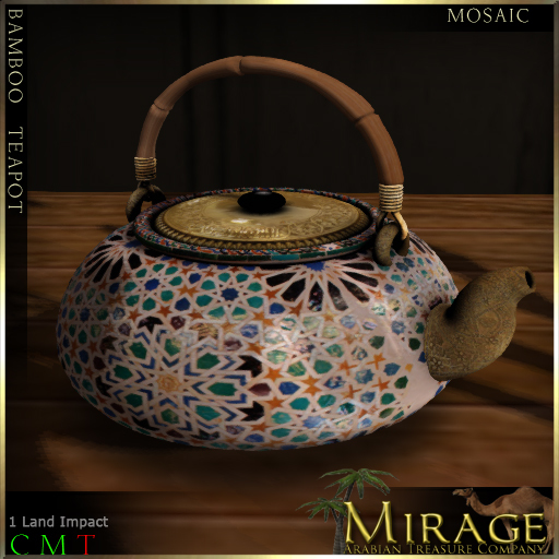 =Mirage= Bamboo Teapot - Mosaic