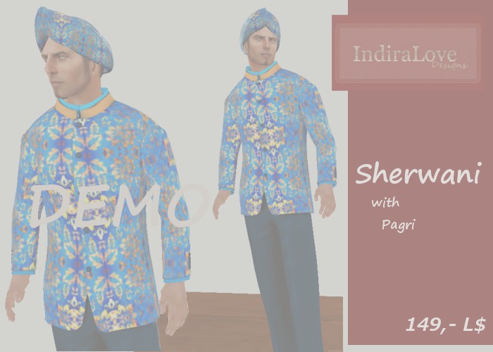 IL~Sherwani ~Blue ~Demo
