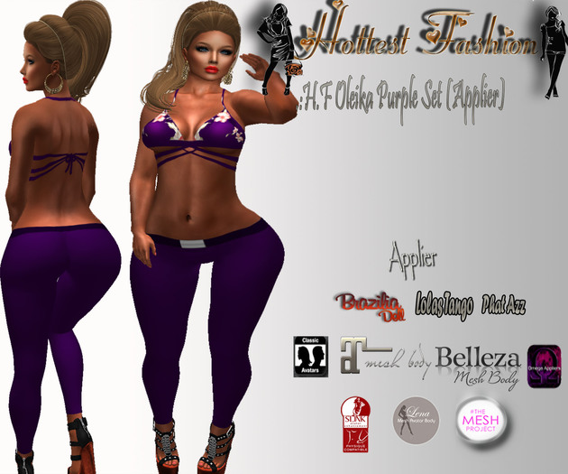 .:H.F Oleika Purple Set (Applier)