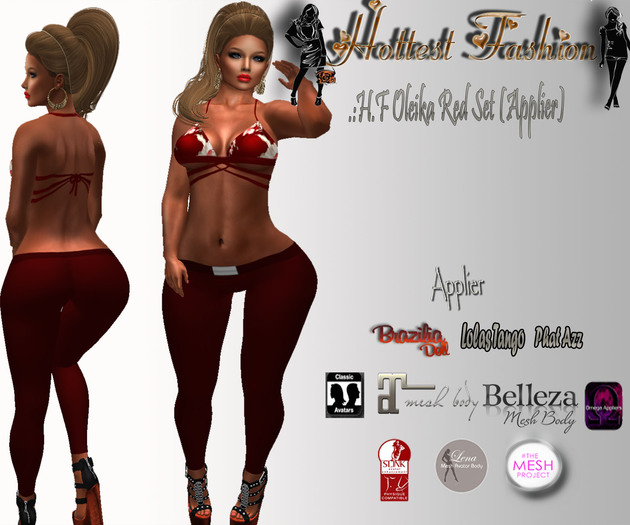 .:H.F Oleika Red Set (Applier)