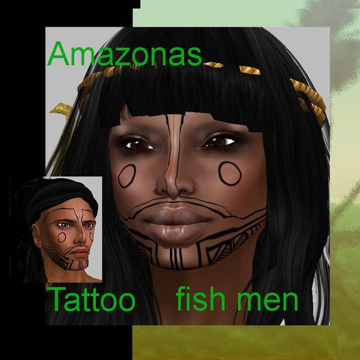 RP-Chic Amazonas Tattoo fish men