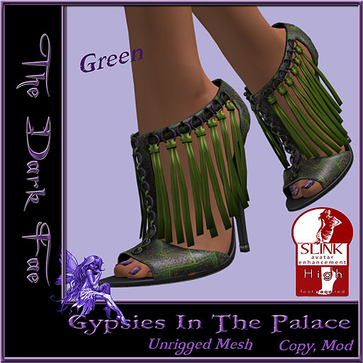 The Dark Fae's Gypsies In The Palace SLINK Green