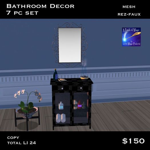 Bathroom Decor 7 PC set (crate)