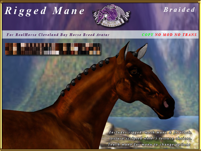 *E* RealHorse Rigged Braided Mane Set [BOXED] RHCB