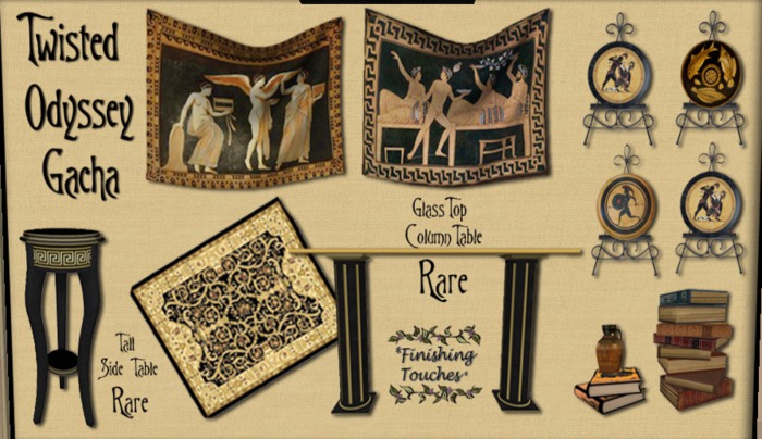 *FT* Greek Plate on Easel ~ Stags (box)