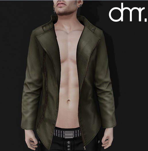 [DR] Jacket Blazer open RT Olive  ::Mesh::