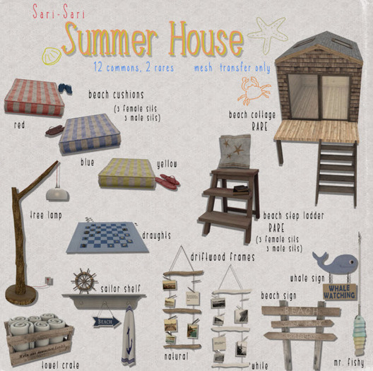 Sari-Sari - Summer House - Beach Step Ladder RARE