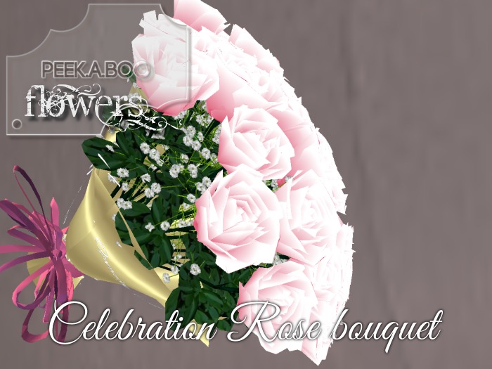 p-a-b celebration rose bouquet pink