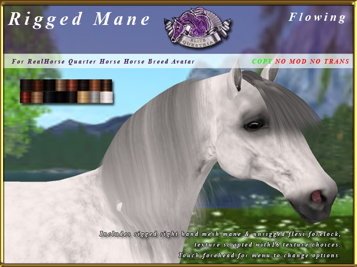  *E* RealHorse Flowing Mane Set [BOXED] RHQH 