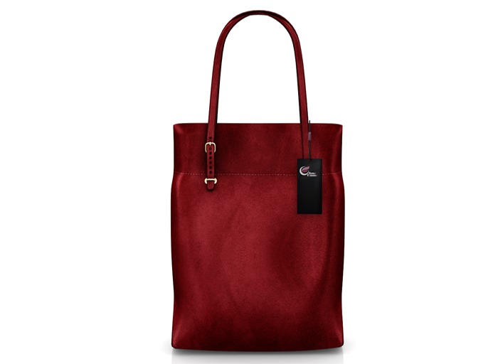 fame femme : Leather bag - Red