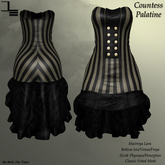 DE Designs - Countess Palatine - Tan Stripe