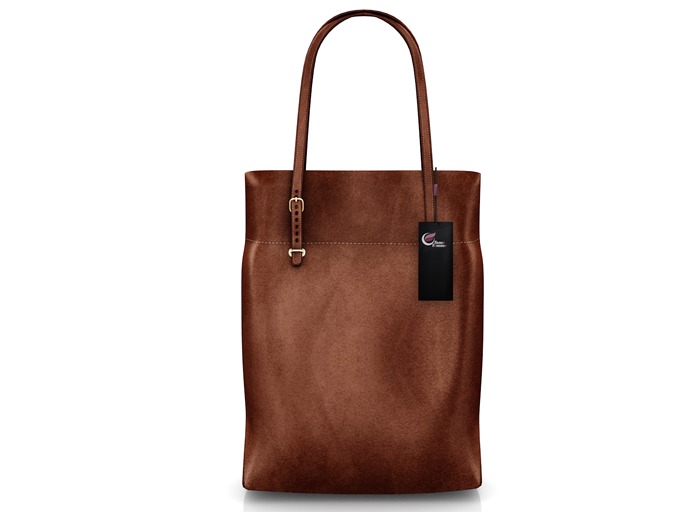 fame femme : Leather bag - Brown