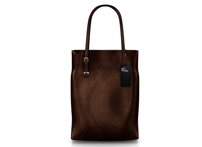 fame femme : Leather bag - Dark Brown