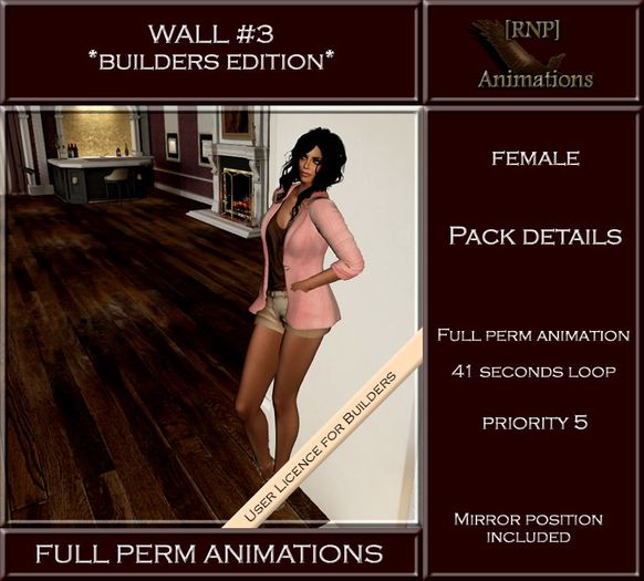 [RNP] Wall #3 - Female - Full Perm Animation