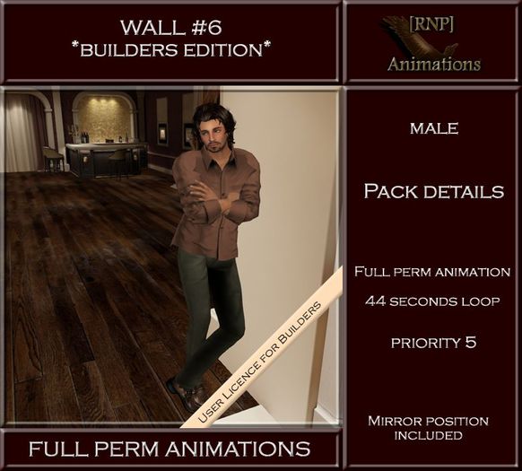 [RNP] Wall #6 - Male - Full Perm Animation