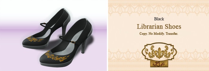 *: Lis :* Librarian Shoes - Black