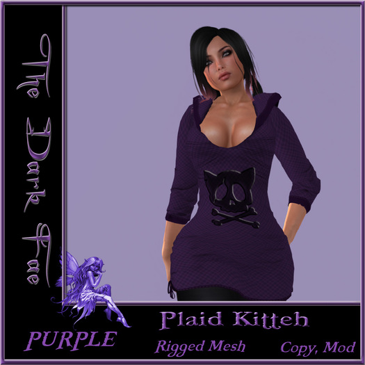 The Dark Fae's Plaid Kitteh Purple