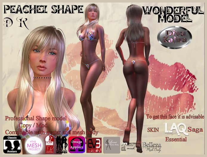 "DK" PEACHEZ SHAPE WONDERFUL MODEL