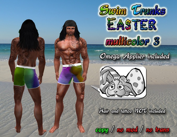 [Crazy] Swim Trunks Easter multicolor 3