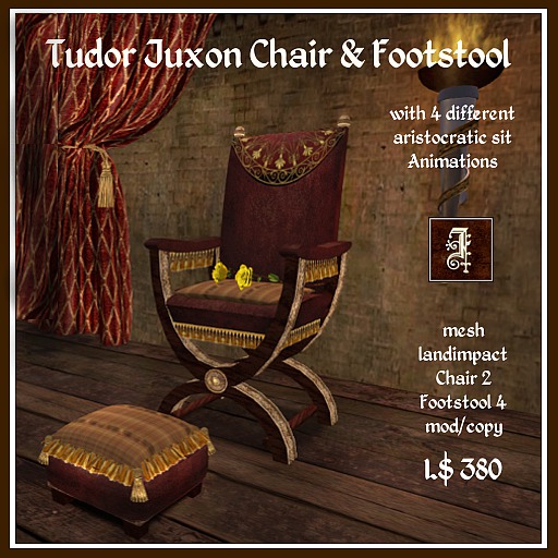 *IOLAIR* Tudor Juxon Chair & Footstool Box