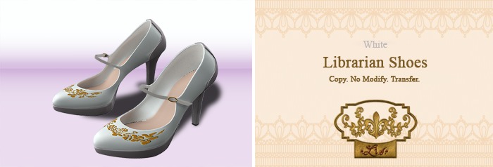 *: Lis :* Librarian Shoes - White