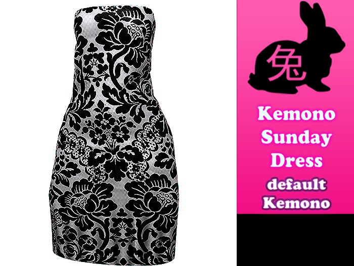 Kemono Sunday Dress  white