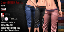 GAS [Capri MESH Pants Avril - 11x11 Colors with HUD] Demo