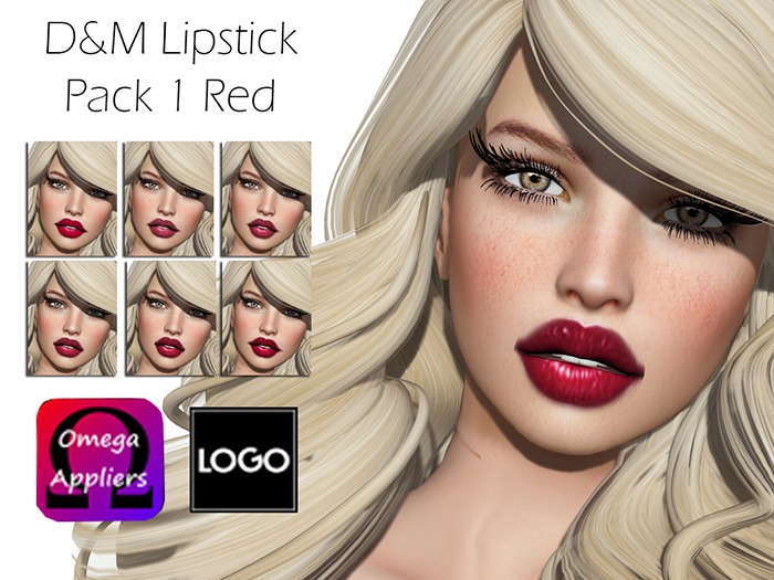 D&M Make Up Kit LOGO Lipsticks - Pack of Reds