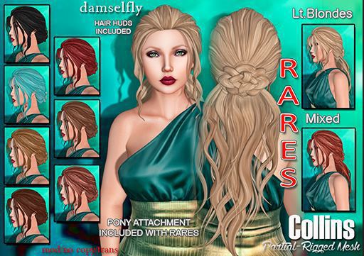 *~*Damselfly*~*Collins Partial-Rigged Light Blondes RARE