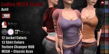 GAS [Ladies MESH Jacket Avril - 12x13 Colors with HUD] Demo