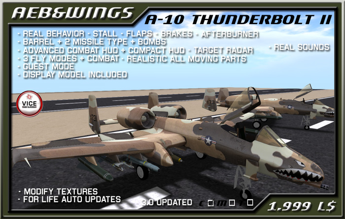 AEB&W A-10 Thunderbolt II de camo 3.0