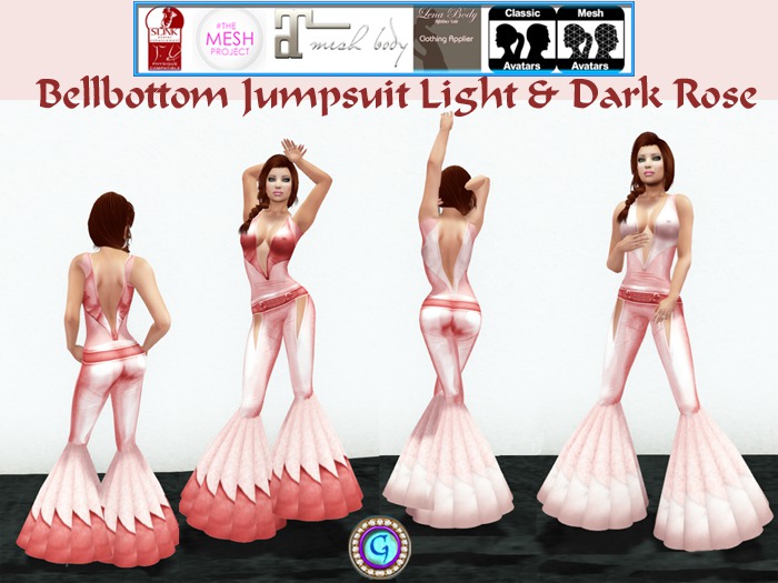 G * Bellbottom Jumpsuit Rose