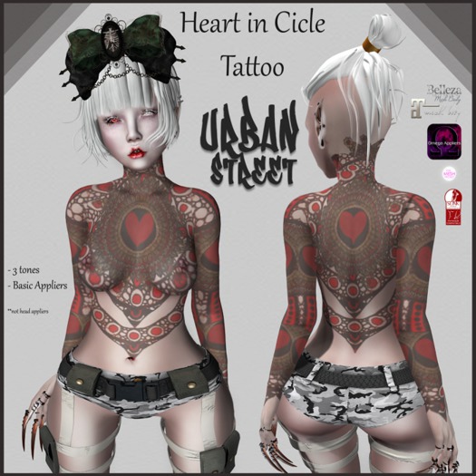 **UrbanStreet**HeartinCicle Tattoo (add)