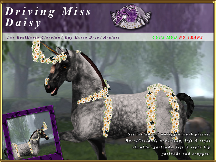 *E* RealHorse Driving Miss Daisy Set [BOXED]  RHCB