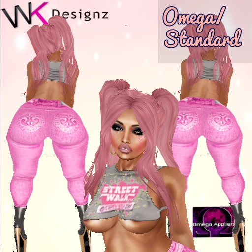 WK  STREET WALKER PINK JEANS/STREET WALKER TOP  OMEGA/STANDARD